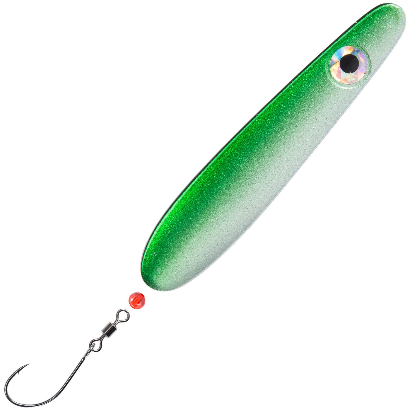 Troutwerk Inlineblinker 22g, 7,4 cm Meerforellenblinker, silberfarbener Angelblinkers für Meerforellenangeln