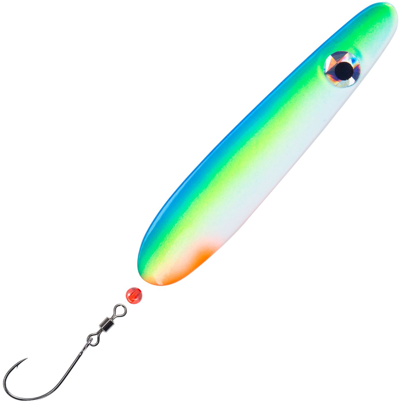 Troutwerk Inlineblinker 22g Meerforellenblinker, 7,4 cm, silberfarbener Angelblinkerschmuck für Meerforellenfischen