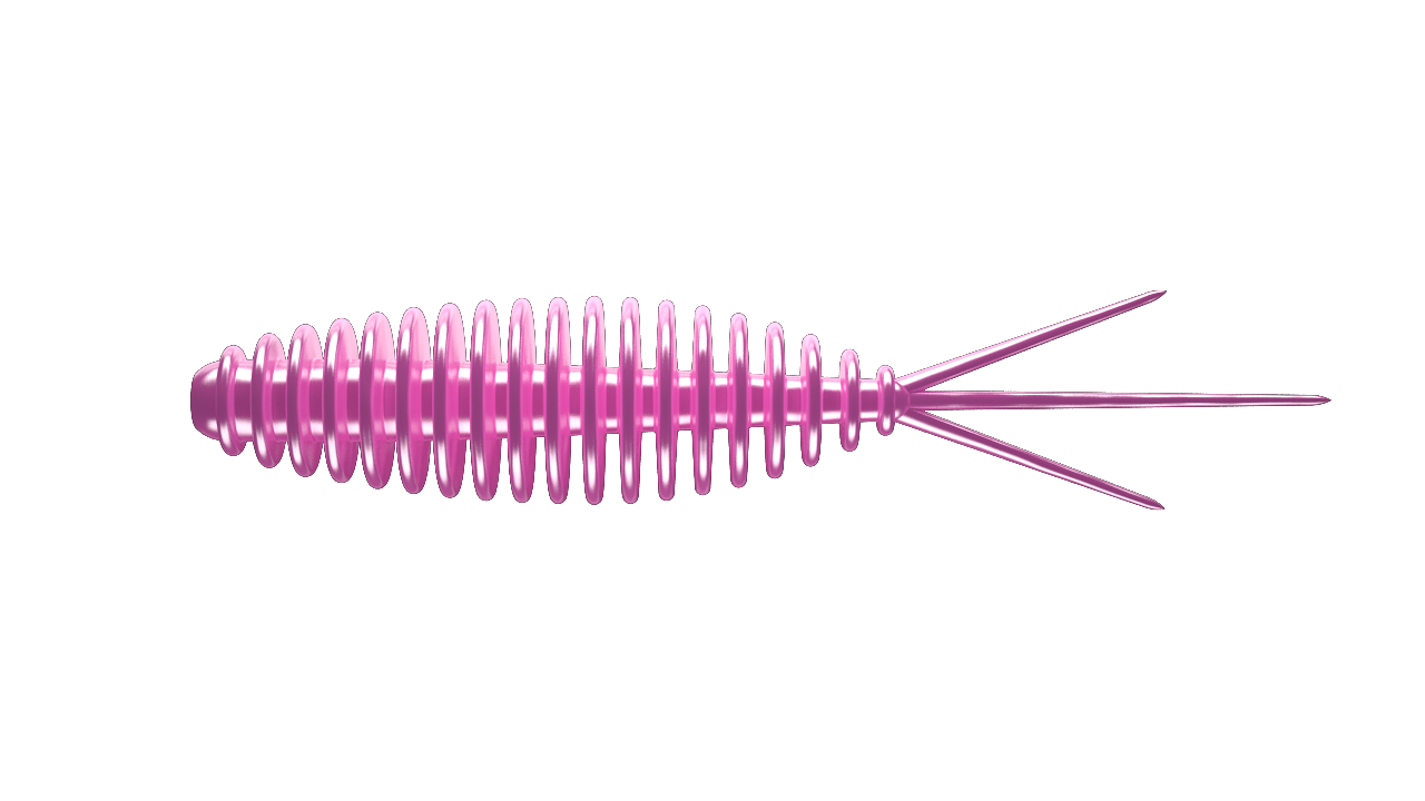 Pink Pearl LIBRA LURES Turbo Worm Gummiköder with aroma, featuring a soft, flexible design for effective fishing.