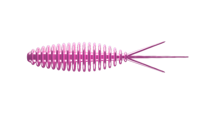 Pink Pearl LIBRA LURES Turbo Worm Gummiköder with aroma, featuring a soft, flexible design for effective fishing.