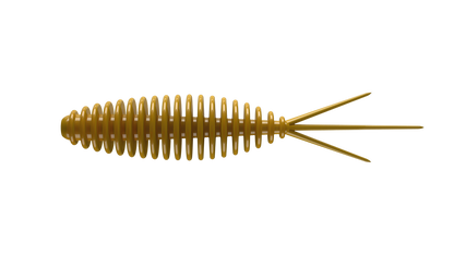 Libra Lures Turbo Worm floating rubber bait in coffee milk color, designed for trout fishing with added aroma.