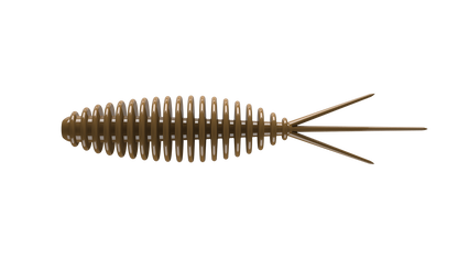 LIBRA LURES Turbo Worm Gummiköder in braun, auf treibend mit Aroma, ideal für Forellenangeln.