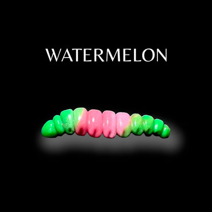 SE-BAITS MG Maggy Extreme Floating gummiköder in watermelon color, showcasing its realistic design and vibrant hue.
