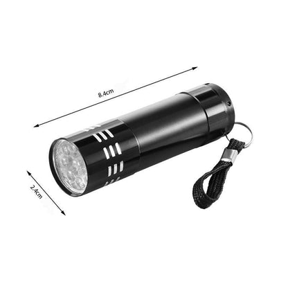 Aluminium 9 LED UV Schwarzlicht Leuchte - Outdoor Taschenlampe - SP-Fishing