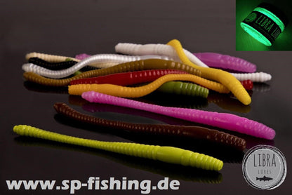 LIBRA LURES DYING WORM Forellen Gummiköder Auftreibend mit Aroma - SP-Fishing