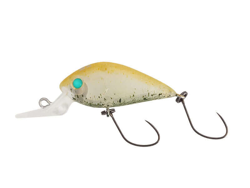 Nories Meet 29DR-SS Forellen Wobbler in Lemon Frost mit silberner Oberfläche und realistischer Fischoptik.