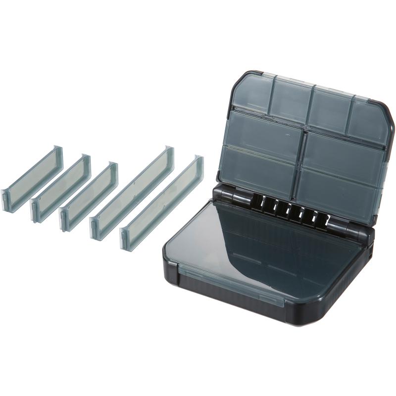 Meiho VS-318 SD Tacklebox mit mehreren Fächern und Griff, ideal für Angler zur sicheren Aufbewahrung von Ködern und Zubehör