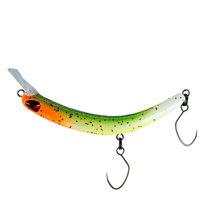 PROBAITS Tumbling Banana Wobbler, Forellen Crankbait mit Overhead Lip, leuchtend Glow-Farben, für Angeln auf Forellen