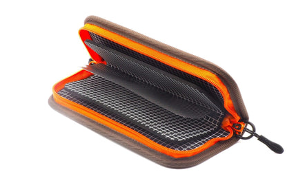 Rodio Craft Spoon Wallet Tasche L in Silber Türkis, handgefertigte Fischertasche mit stilvollem Design und praktischer Größe