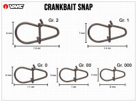 VMC Crank Bait Snap 3538, Angelzubehör, robuste Angelhaken- und Köder-Snap für Fangangeln, langlebiges Material